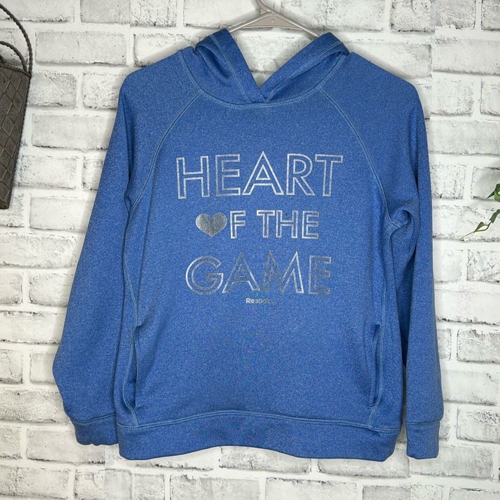Reebok Youth Girls ‘Heart Of The Game” Hoodie Sweatshirt Size Large